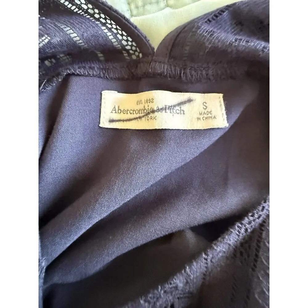 Abercrombie & Fitch Lace Dress Navy Small - Picture 7 of 9